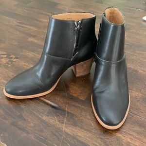 Madeweell black leather ankle boots, EUC sz6